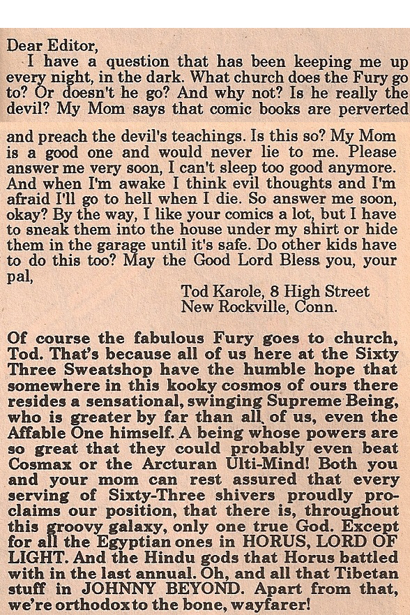 1963 alan moore comic fake letter