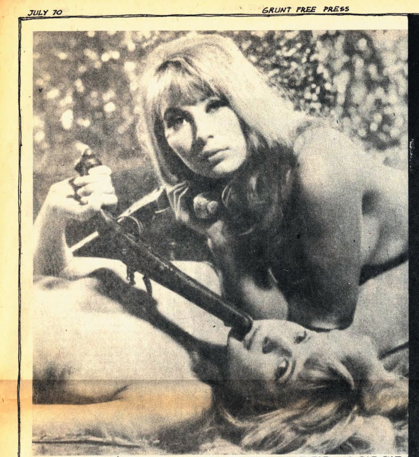 Girls in Vietnam War underground newspaper Grunt Free Press 1970