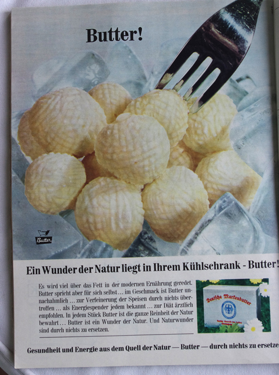 Werbung Butter 1968