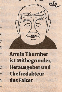 Armin Thurnher Illustration Falter Wien