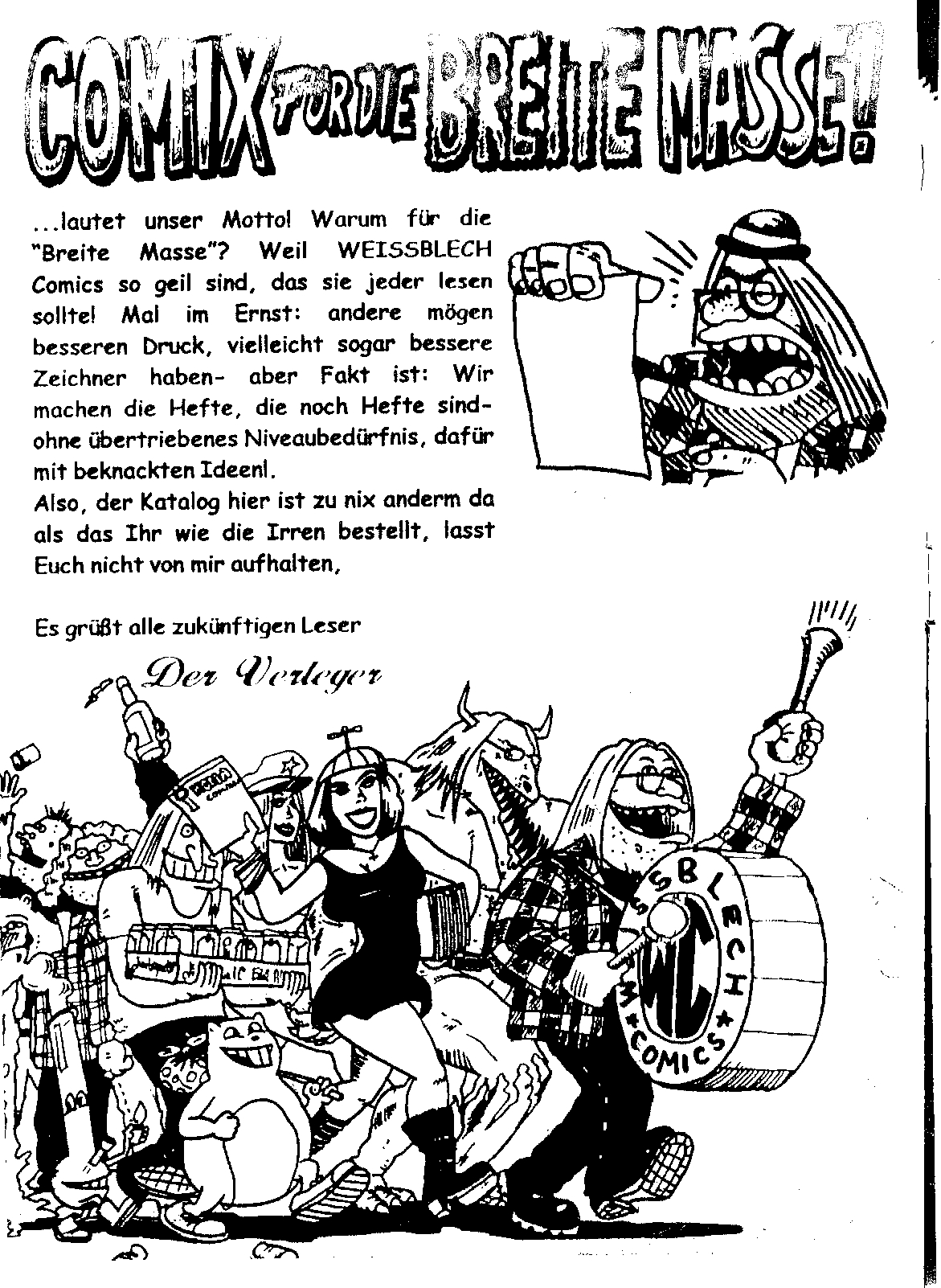 Weissblech Comics Katalog 2000