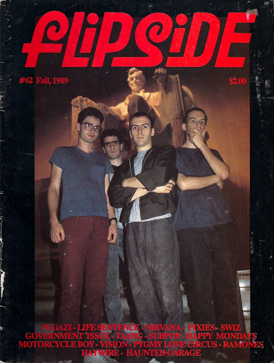 Flipside Magazine 1989 Nirvana Happy Mondays Sub Pop