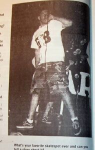 Chris Kelly of 97a in Stand Apart fanzine 1
