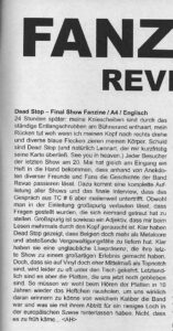 Review Dead Stop Farewell zine in Three Chords Fanzine