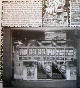 Dead Stop in Complete Control Records Fanzine