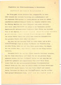 Flugblätter der Weissen Rose 5 1943
