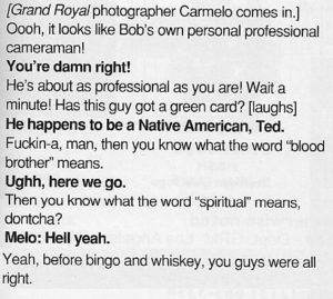Ted Nugent on Indians in Grand Royal Magazine 1996