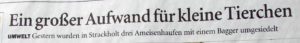 Schlagzeile Ostfriesen Zeitung