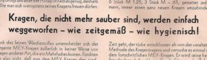 Mey Kragen Werbung 1932
