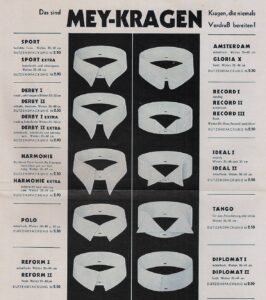 Mey Kragen Werbung 1932
