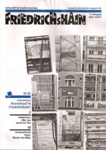 Friedrichshain März 2011 Zeitschrift für Stadtteilerneuerung
