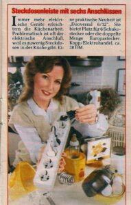 Sechsfachsteckdosenleiste 1983