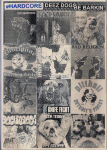 Hardcore record cover with dogs