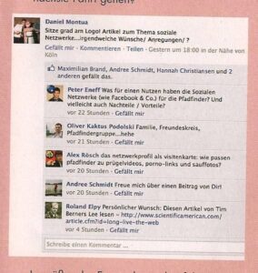 Facebook Feed Pfadfiner