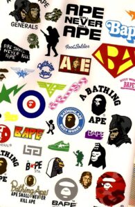 sticker sheet A Bathing Ape Autumn Winter 2006 Catalog
