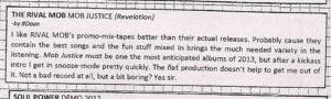 THE RIVAL MOB MOB JUSTICE Review #Hardcore
