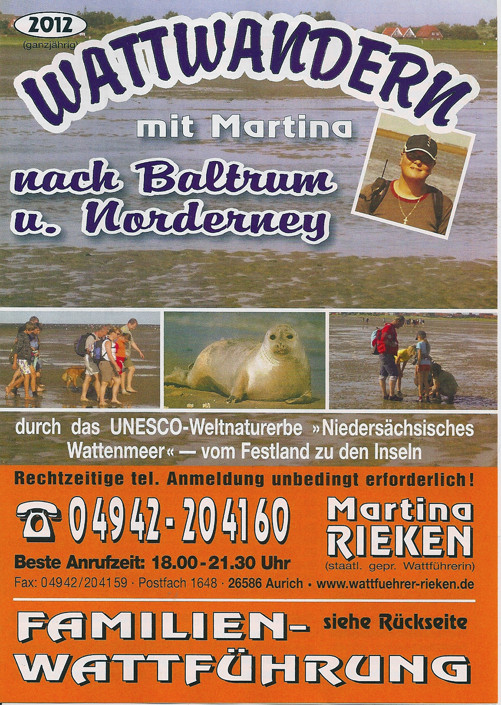 Wattwandern Monika Rieken Flyer