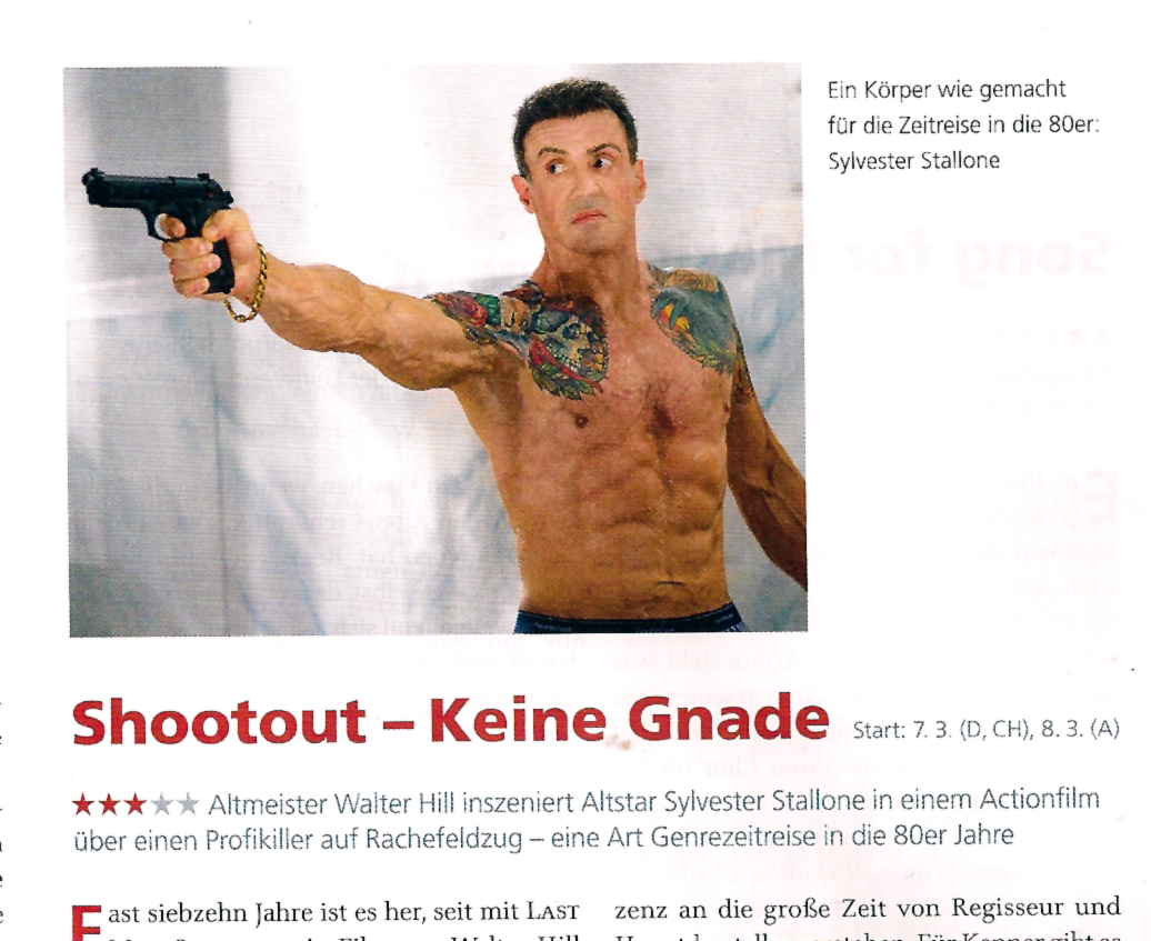 Shootout Sylvester Stallone epd Film 2013