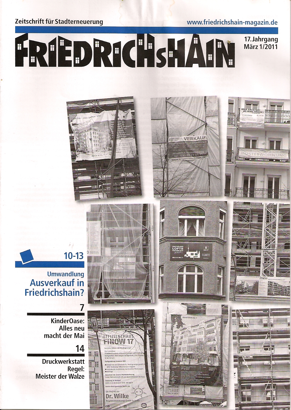 Friedrichshain März 2011 Zeitschrift für Stadterneuerung