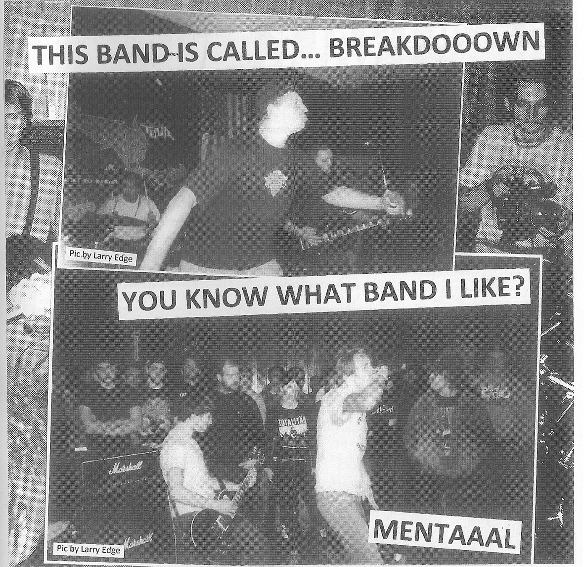 Mental and Breakdown in Powered Records Fanzine 