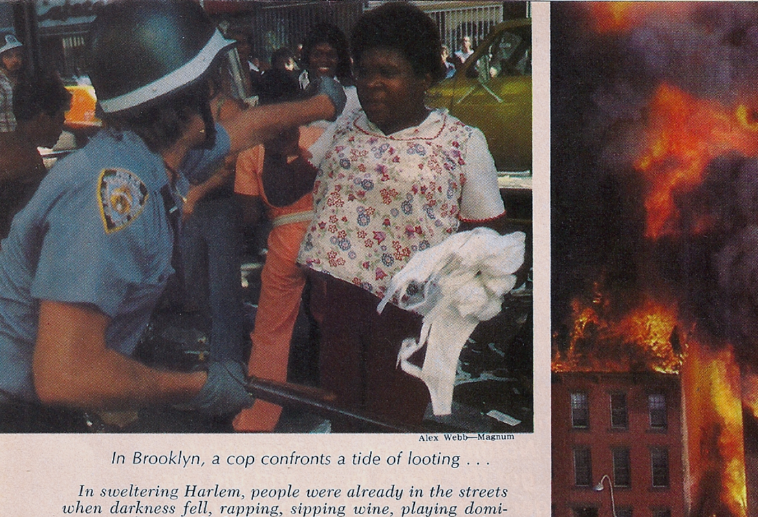 New York Blackout 1977 looter in Brooklyn Newsweek