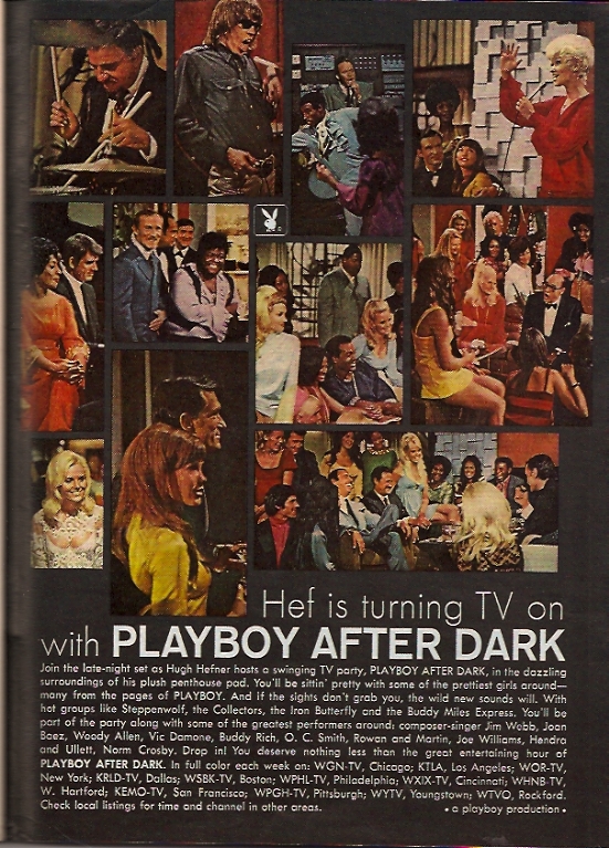 Playboy After Dark TV advertising March 1969