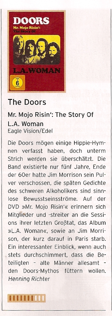 the doors la woman Review melodie & rhythmus 2012 