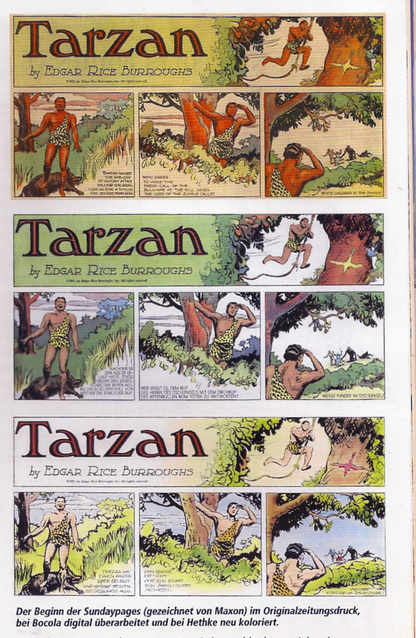 Edgar Rice Burroughs Tarzan Comic Kolorierung