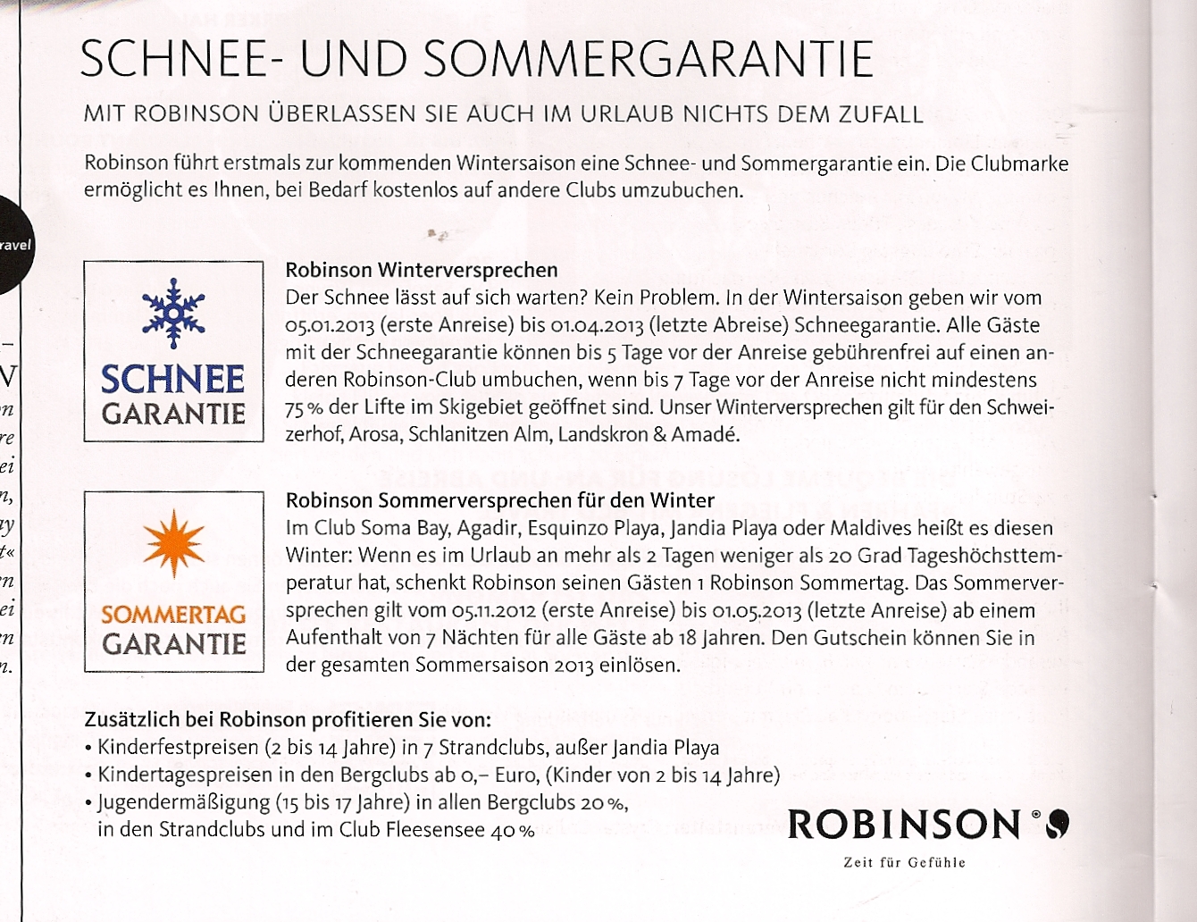 Schneegarantie Robinson-Club