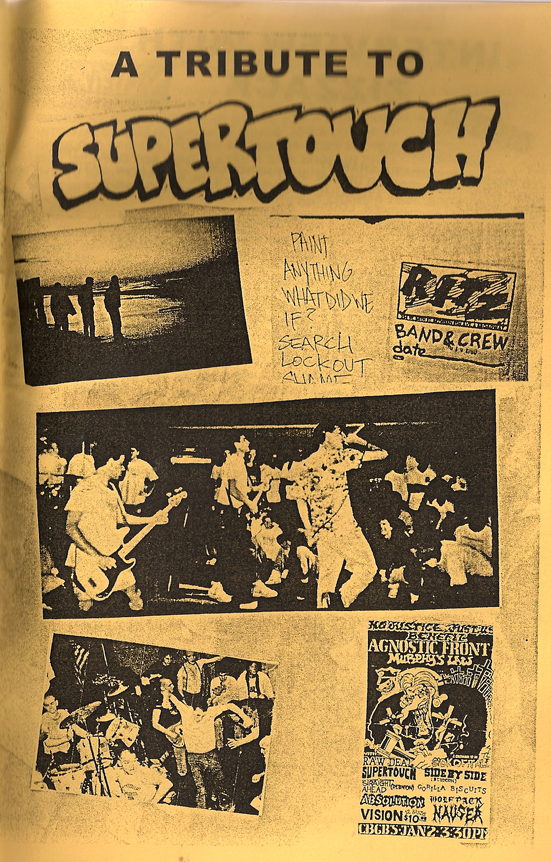 Supertouch in Triple B Records Fanzine