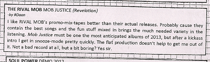 THE RIVAL MOB MOB JUSTICE Review #Hardcore